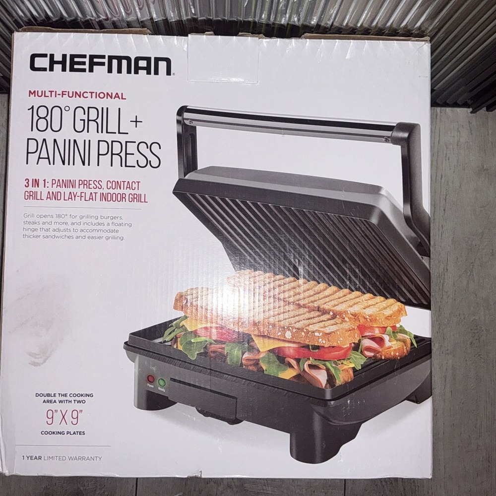 Chefman Electric Panini Press Grill and‎ Gourmet Sandwich Maker